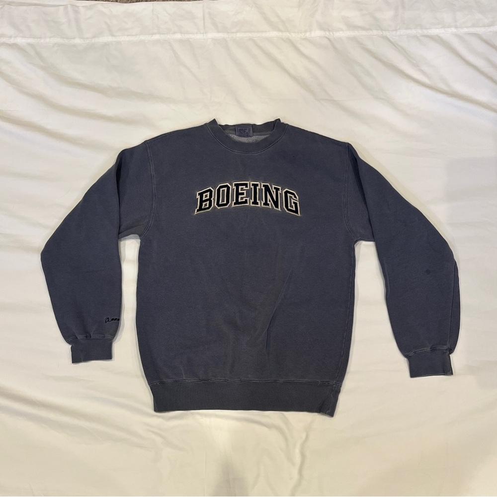 Blue Boeing Crewneck